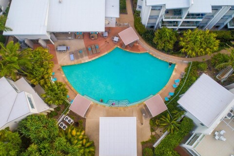 Main Pool Aerial View