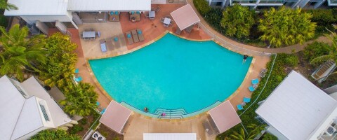 156 coolum at the beach main pool above
