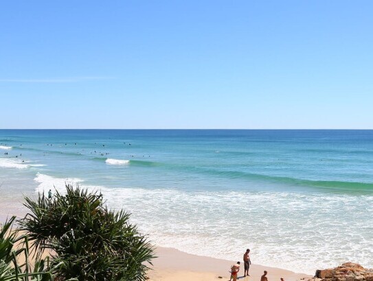 swimming at coolum